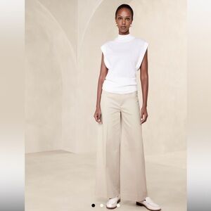 NWT Banana Republic Factory Stretch Cotton Icon Trouser Size 8